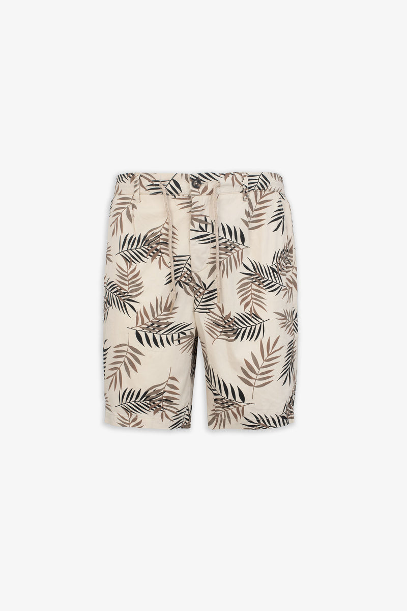 Bermuda Stampa All Over Crema-Dan John