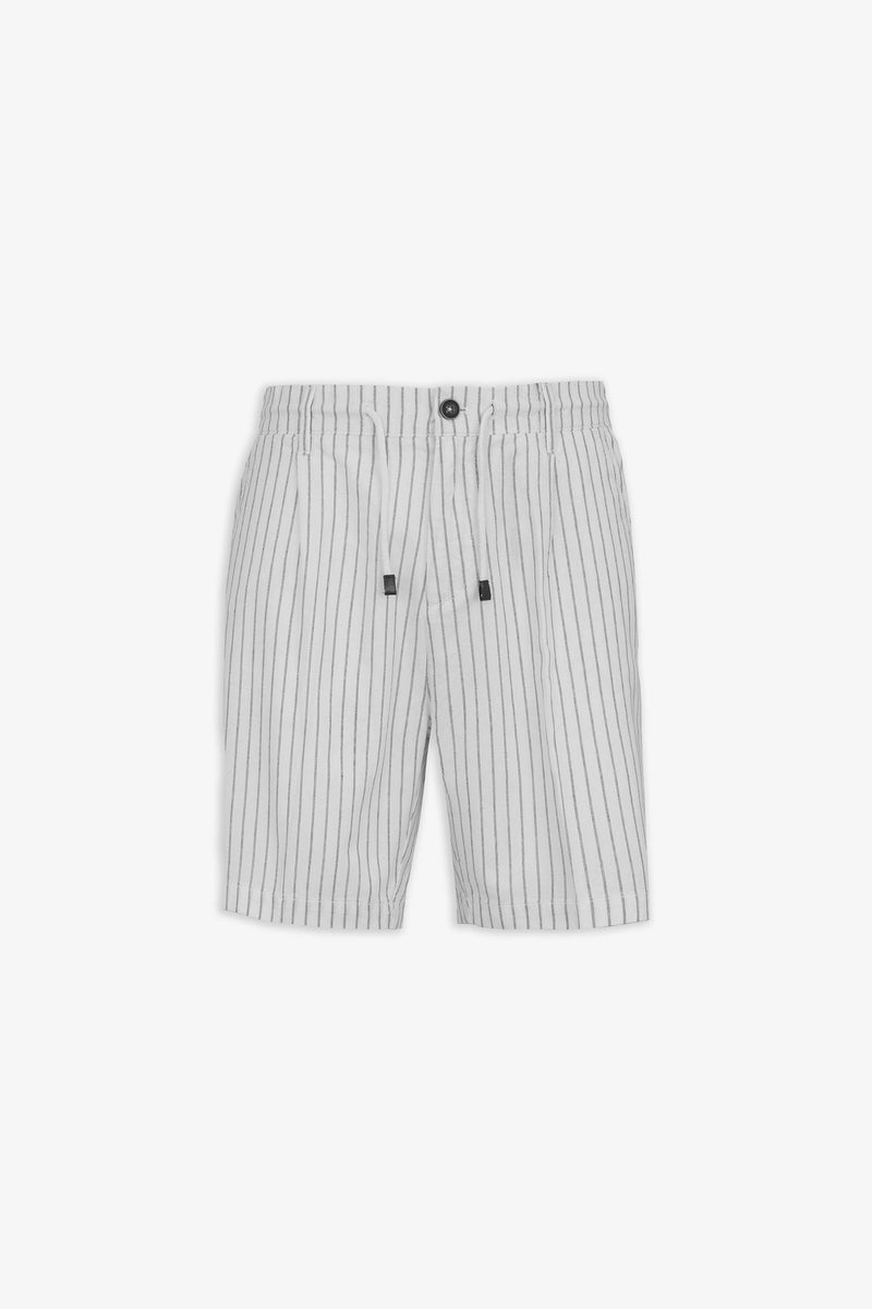 Bermuda rigato bianco-Dan John