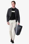 Bomber tasche con pattina blu-Dan John