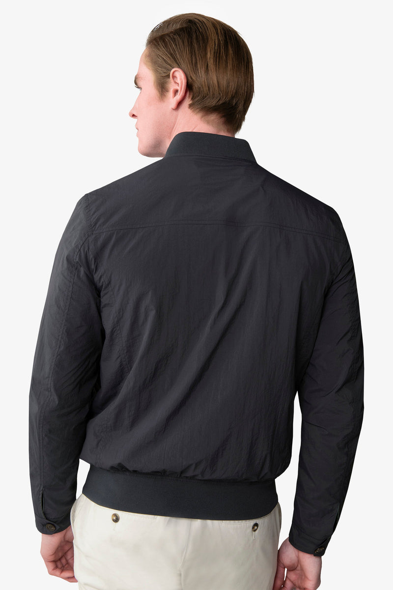 Bomber tasche con pattina blu-Dan John