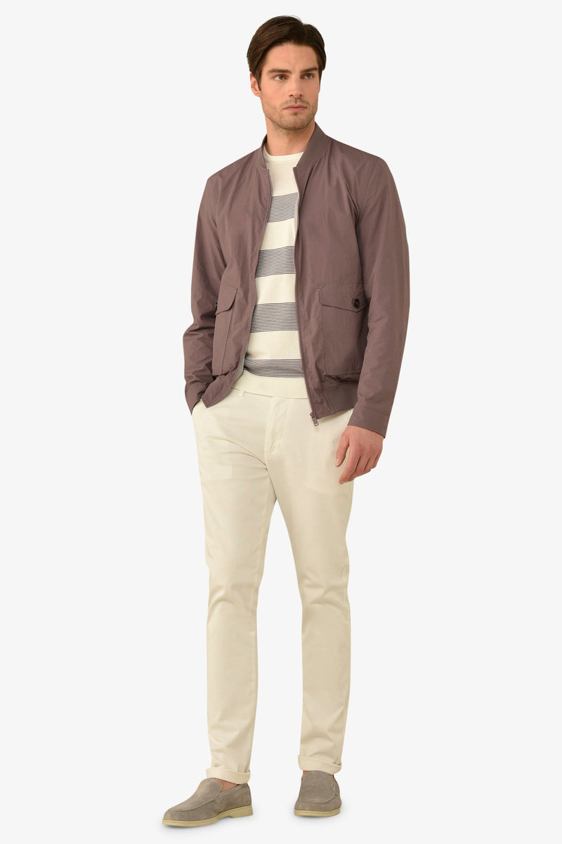 Bomber tasche con pattina melanzana-Dan John