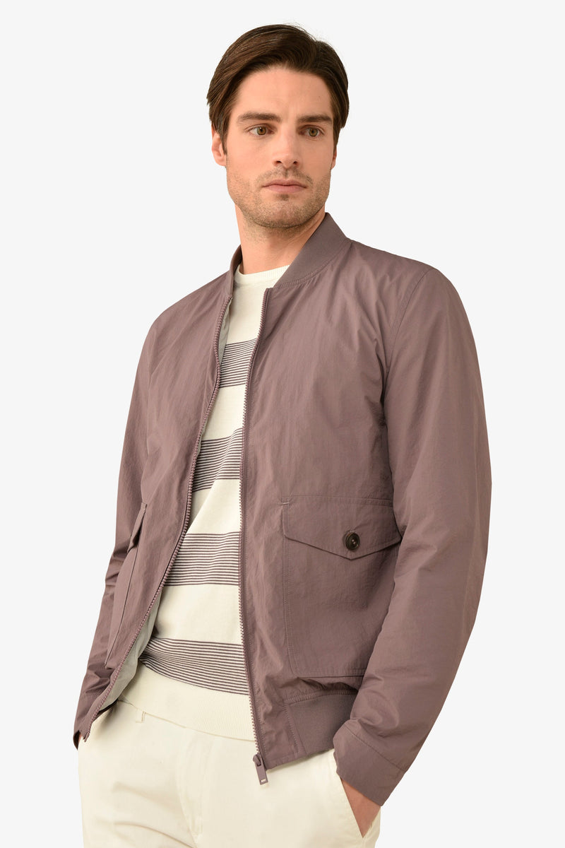 Bomber tasche con pattina melanzana-Dan John