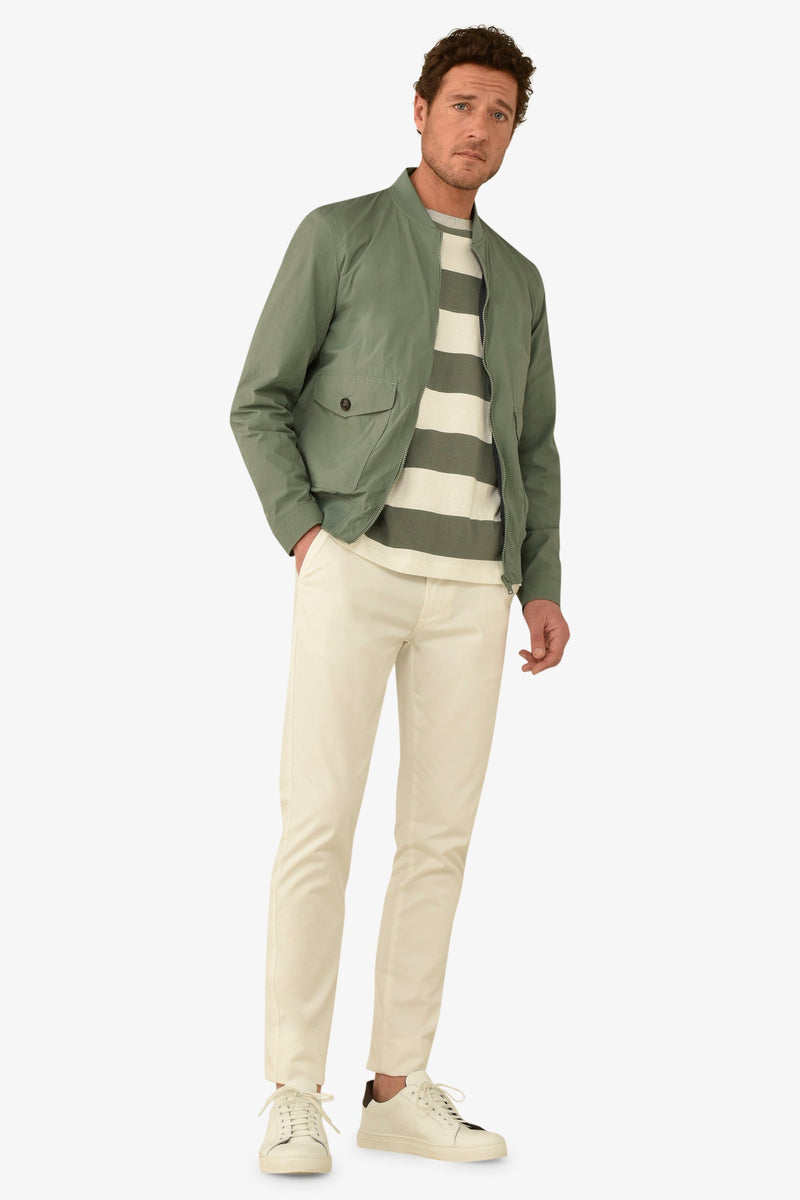 Bomber tasche con pattina verde malva-Dan John