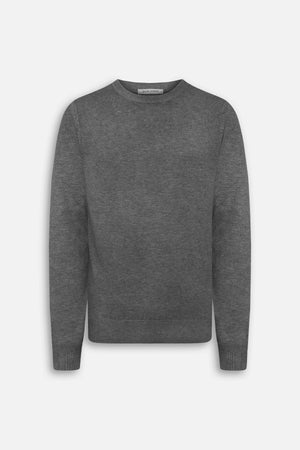 Pull ras-du-cou basique gris