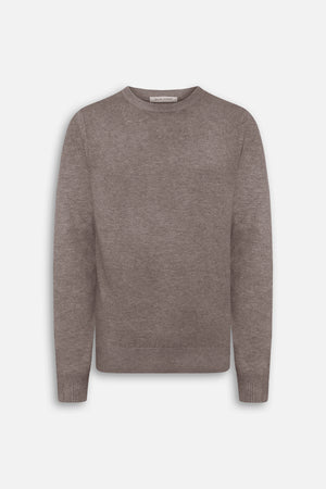 Maglia girocollo basic tortora-Dan John