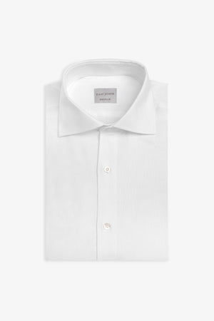 Regular-fit white Oxford shirt