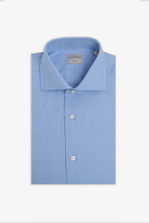 Light blue slim Oxford shirt