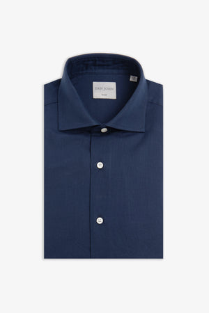 Blue slim Oxford shirt