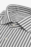 Camicia a righe medie grigia slim-Dan John
