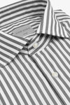 Camicia a righe medie grigia slim-Dan John
