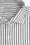 Camicia a righe medie grigia slim-Dan John