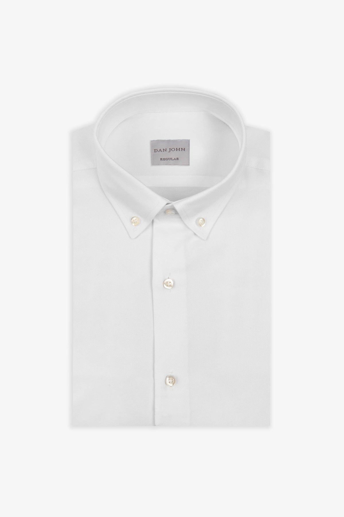 Camicia oxford button down bianca-Dan John