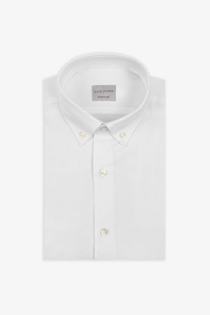 White Oxford button down regular slim shirt