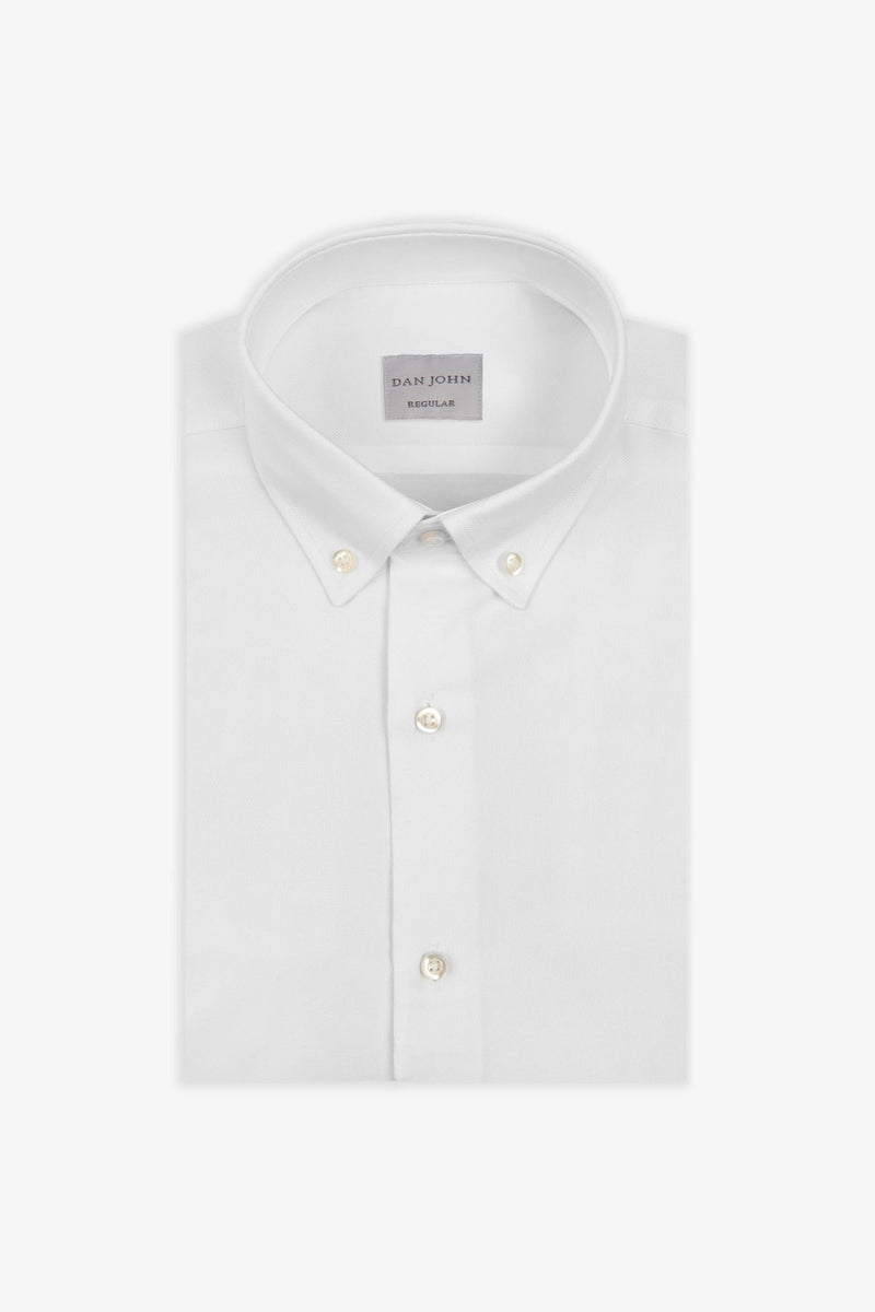 Camicia oxford button down bianca-Dan John