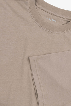 Beige light cotton t-shirt