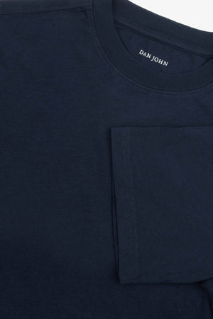 Blue light cotton t-shirt