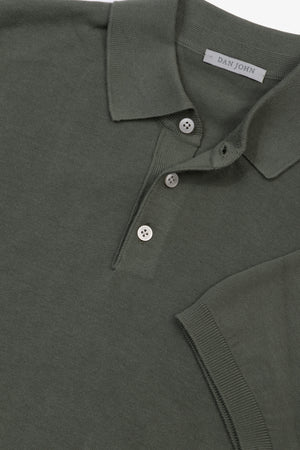 Polo in maglia verde-Dan John