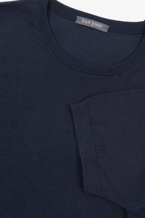 T-shirt en maille bleu clair