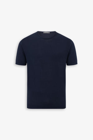 T-shirt en maille bleu clair