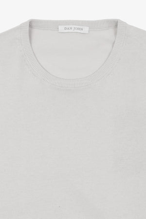 T-shirt en maille bleu clair