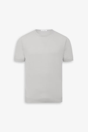 T-shirt en maille bleu clair