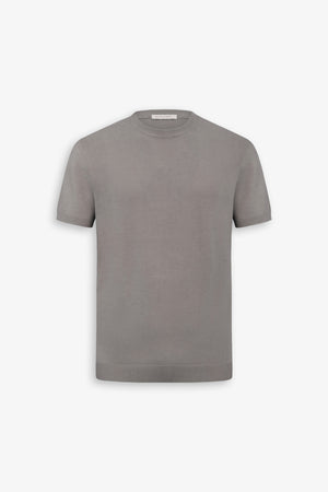 T-shirt en maille bleu clair