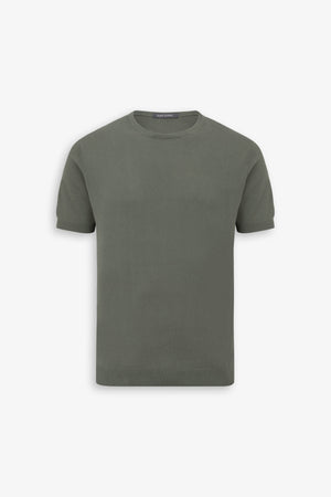 T-shirt vert en maille