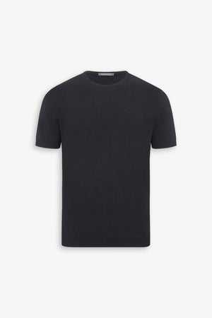 T-shirt en maille bleu clair