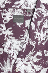 Camicia Hawaiana fantasia fiori melanzana-Dan John