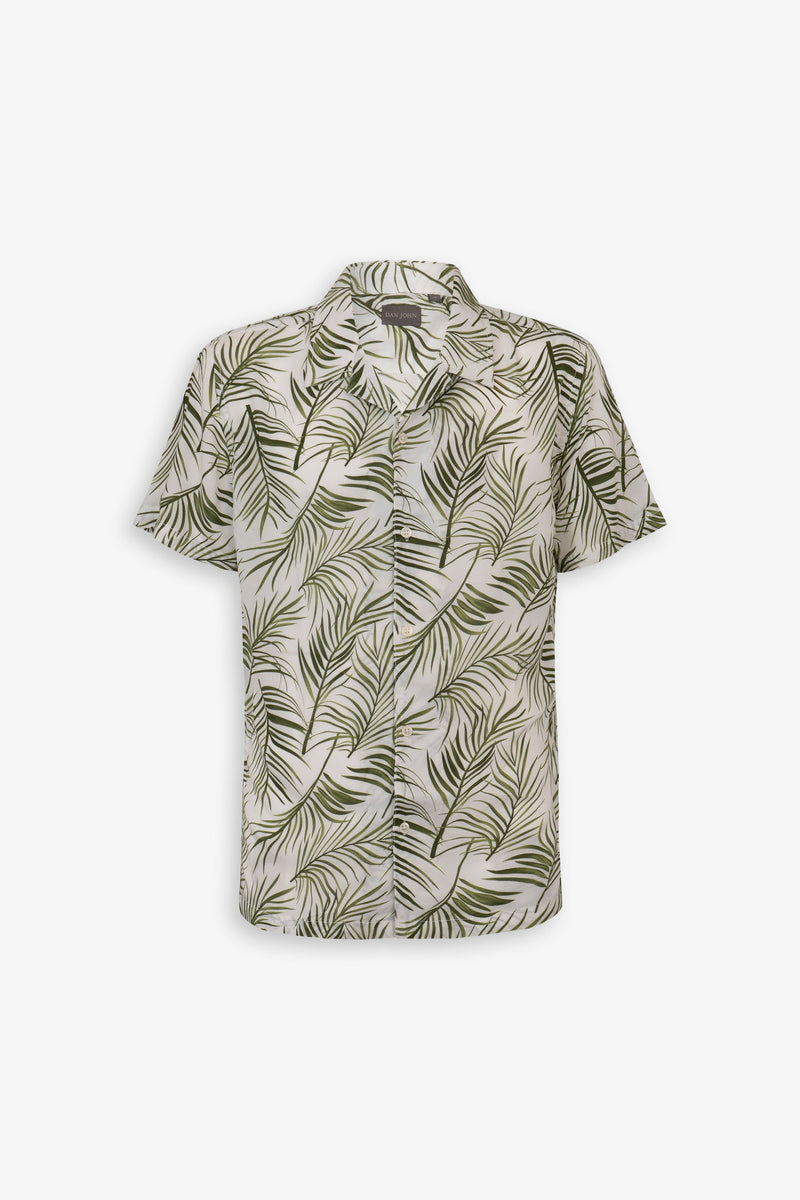 Camicia Hawaiana fantasia foglie-Dan John