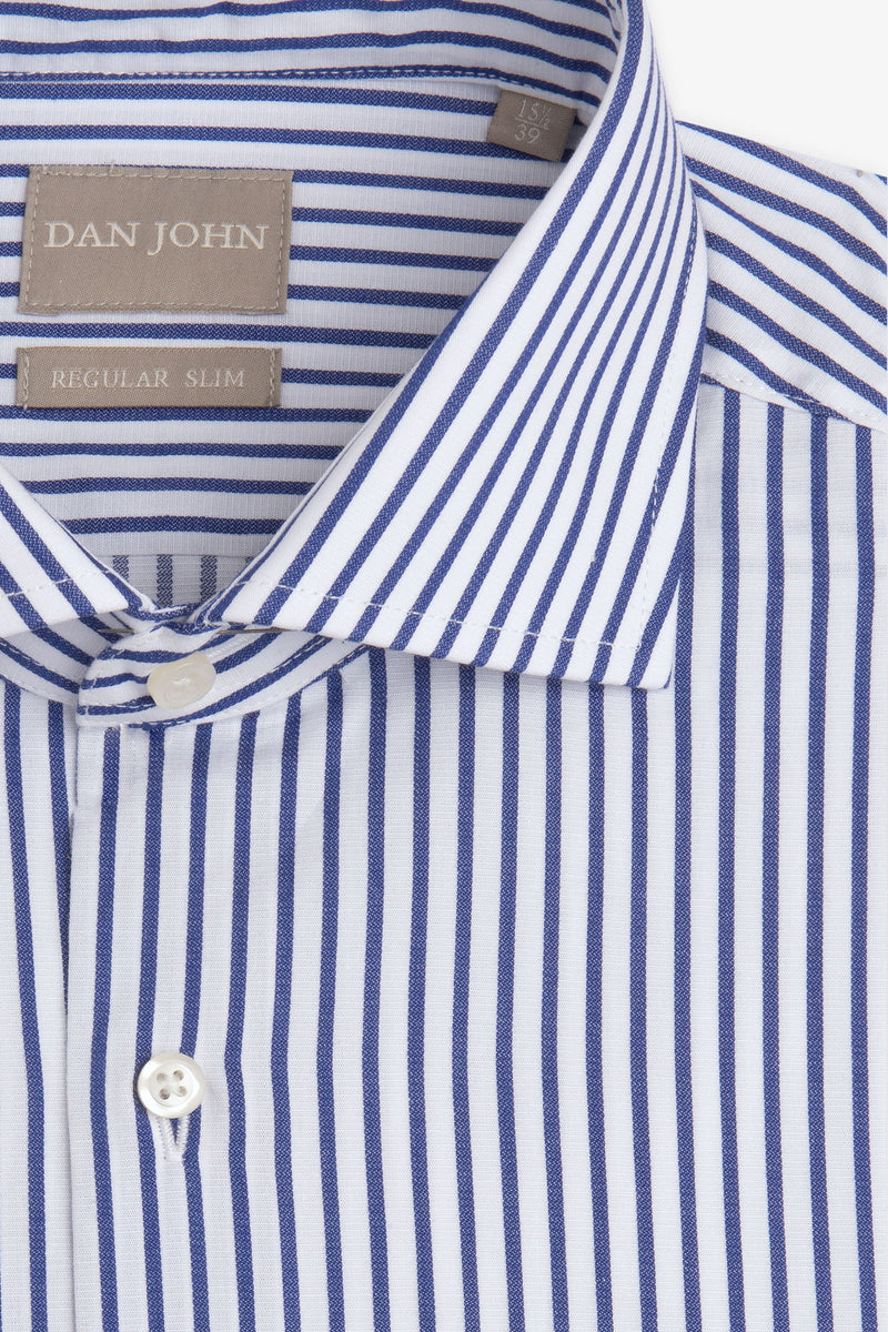 Camicia a righe royal-Dan John