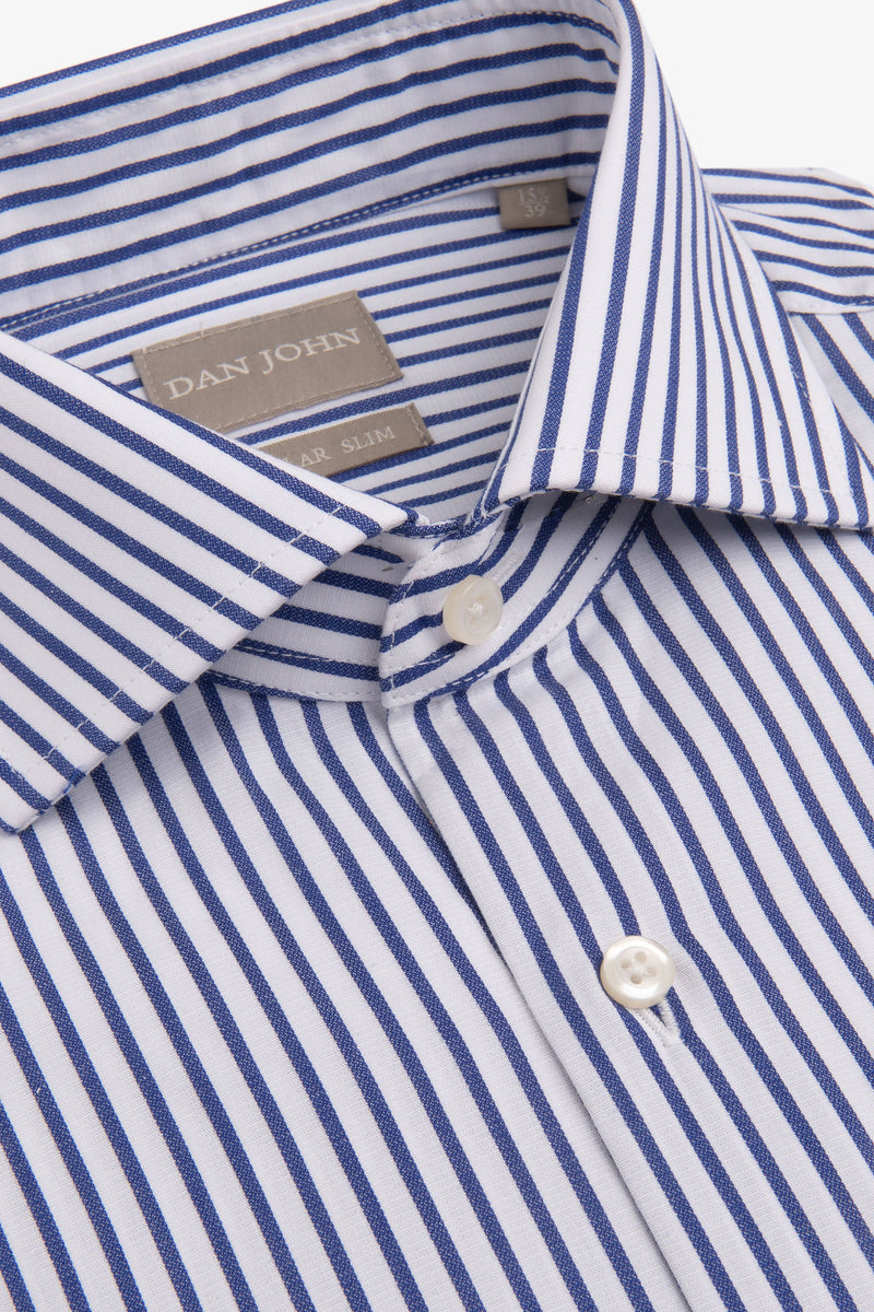 Camicia a righe royal-Dan John