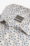Camicia fantasia floreale panna slim-Dan John