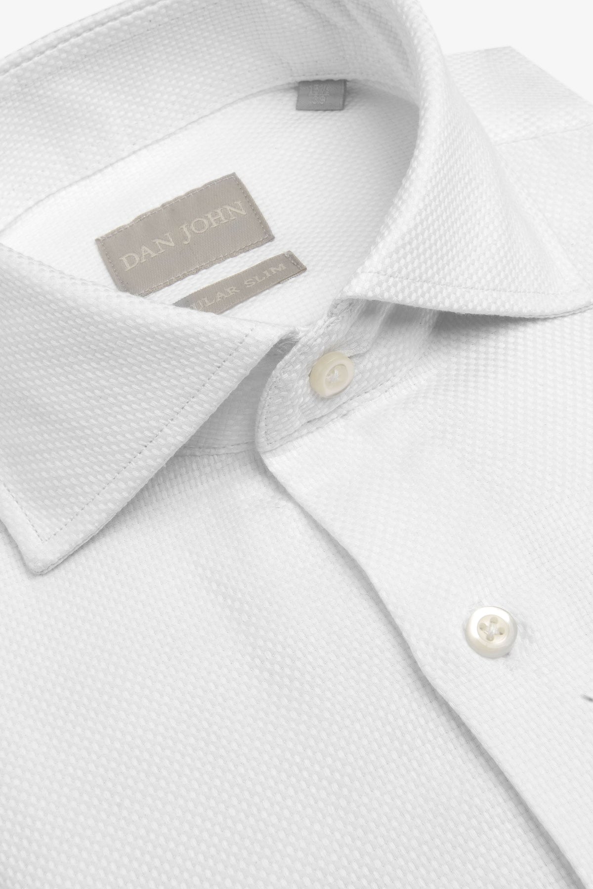 Camicia "la Picoco" operata bianca-Dan John