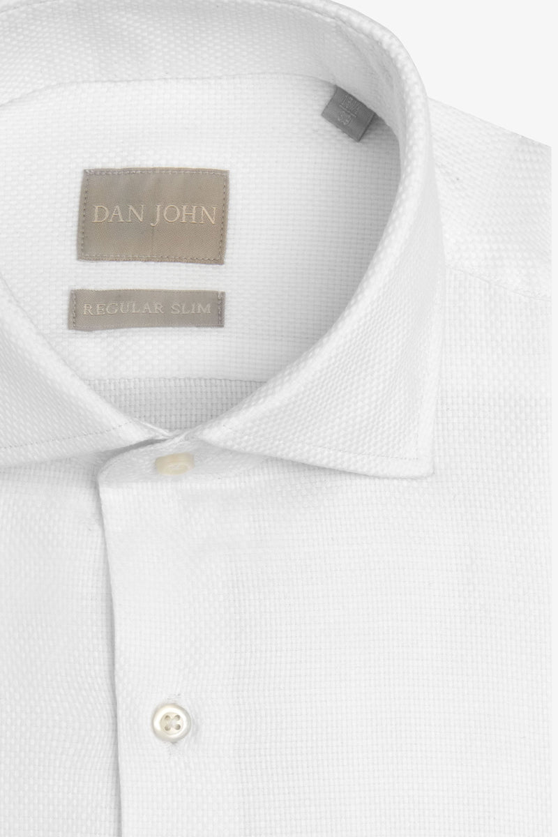 Camicia "la Picoco" operata bianca-Dan John