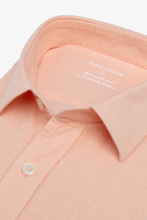 Camicia misto lino albicocca-Dan John