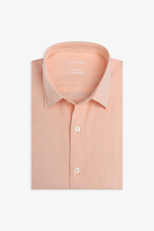 Camicia misto lino albicocca-Dan John