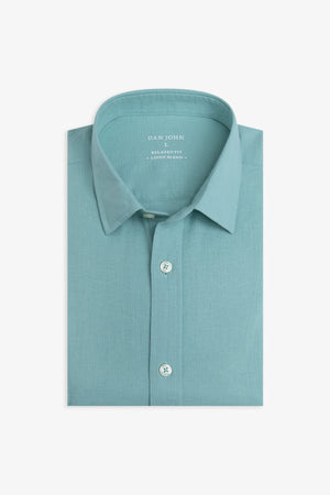 Camicia misto lino menta-Dan John