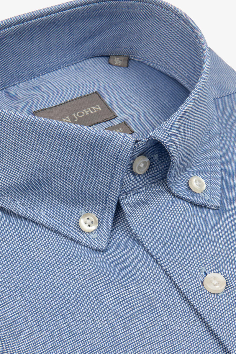 Camicia oxford button down celeste-Dan John