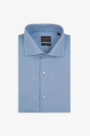 Camicia oxford celeste slim-Dan John