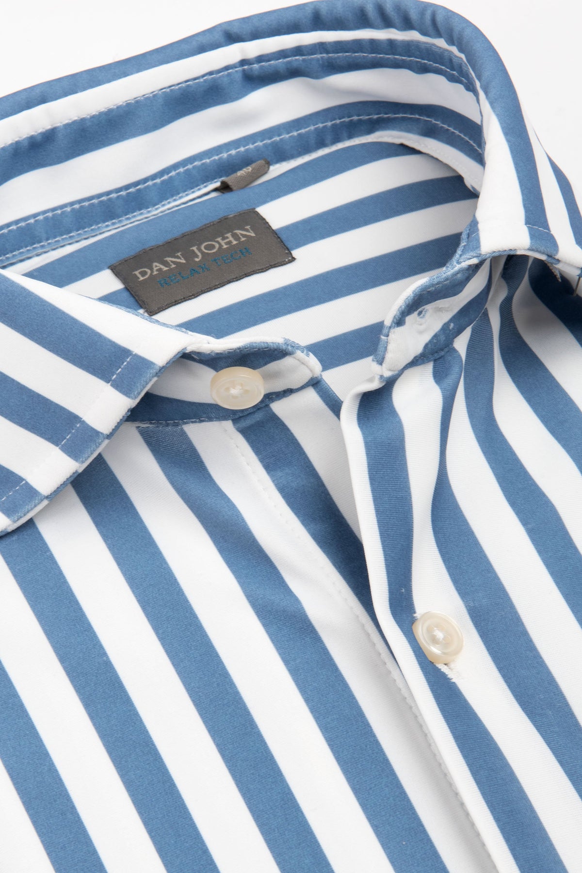 Camicia relax tech a righe larghe slim-Dan John