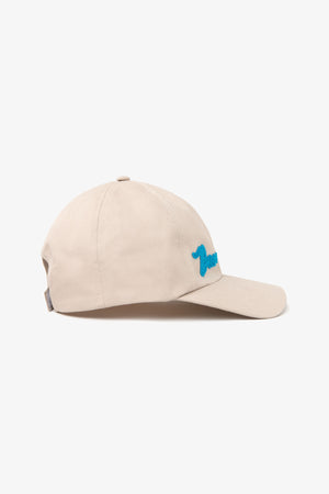 Cappello visiera con ricamo panna-Dan John