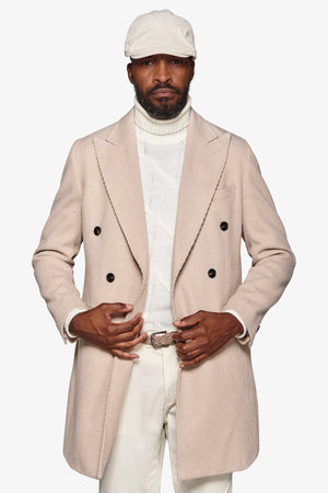 Cappotto doppiopetto cavalry beige-Dan John