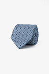 Cravatta disegno geometrico blu-Dan John