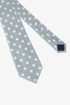 Cravatta disegno geometrico grigio-Dan John