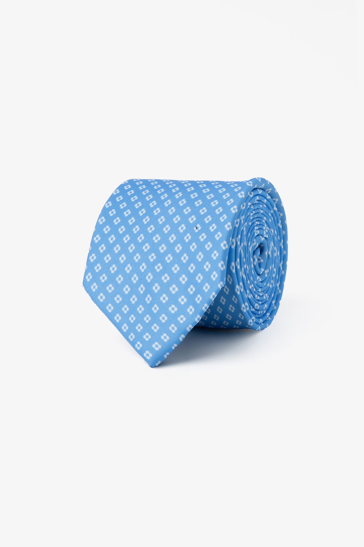 Cravatta fantasia cerchio azzurro-Dan John