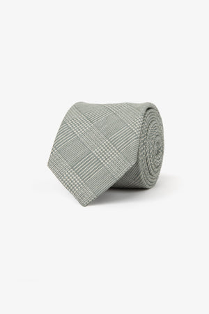 Cravatta jacquard Galles verde-Dan John