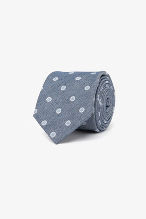 Cravatta jacquard pois all over avion-Dan John