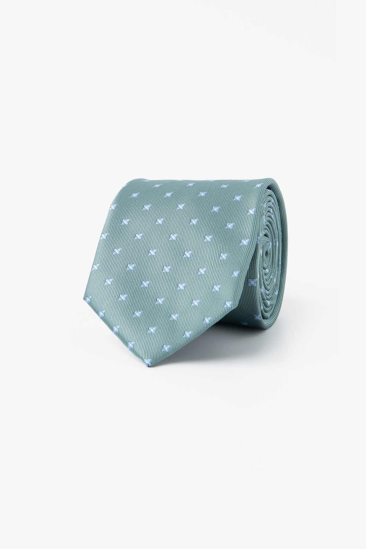 Cravatta microfantasia verde-Dan John