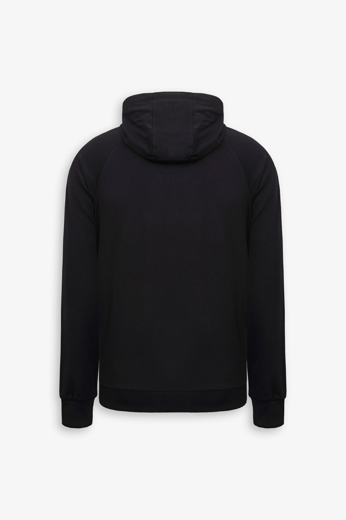 Felpa tecnica full zip con cappuccio DNJ nero-Dan John